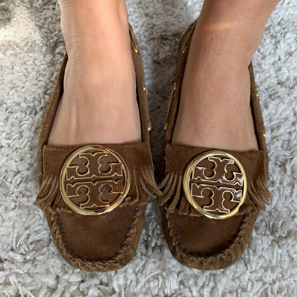 Tory Burch Suede Moccasins